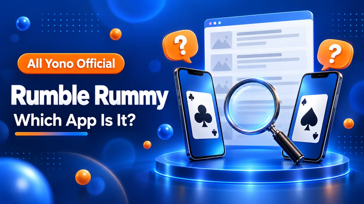 Two phones with card icons facing each other in front of a web page template, with a magnifying glass between them