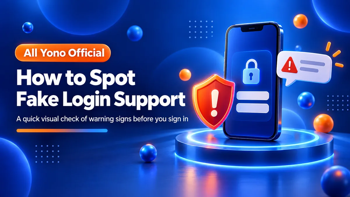 A phone with a login form and padlock beside a red warning shield and a suspicious chat message