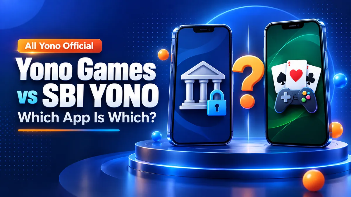 Two phones side by side comparing a banking app and a game app